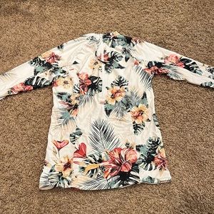 Roxy Rash Guard, Size: L, Color: White